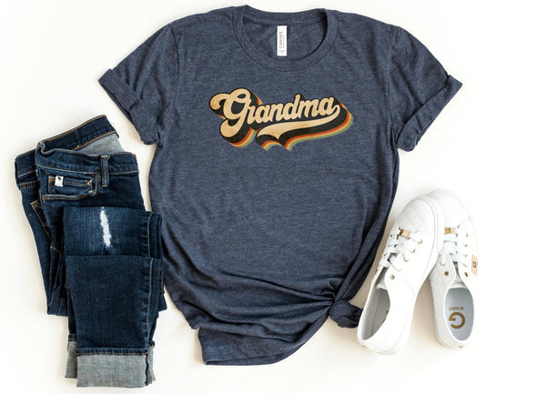T-Shirt-Vintage Grandma T-Shirt-S-Heather Navy-Jack N Roy