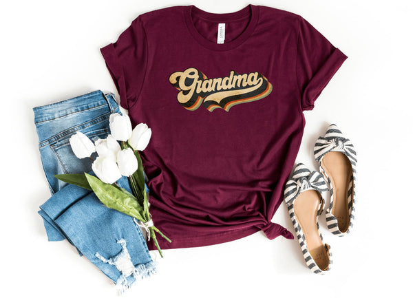 T-Shirt-Vintage Grandma T-Shirt-S-Maroon-Jack N Roy
