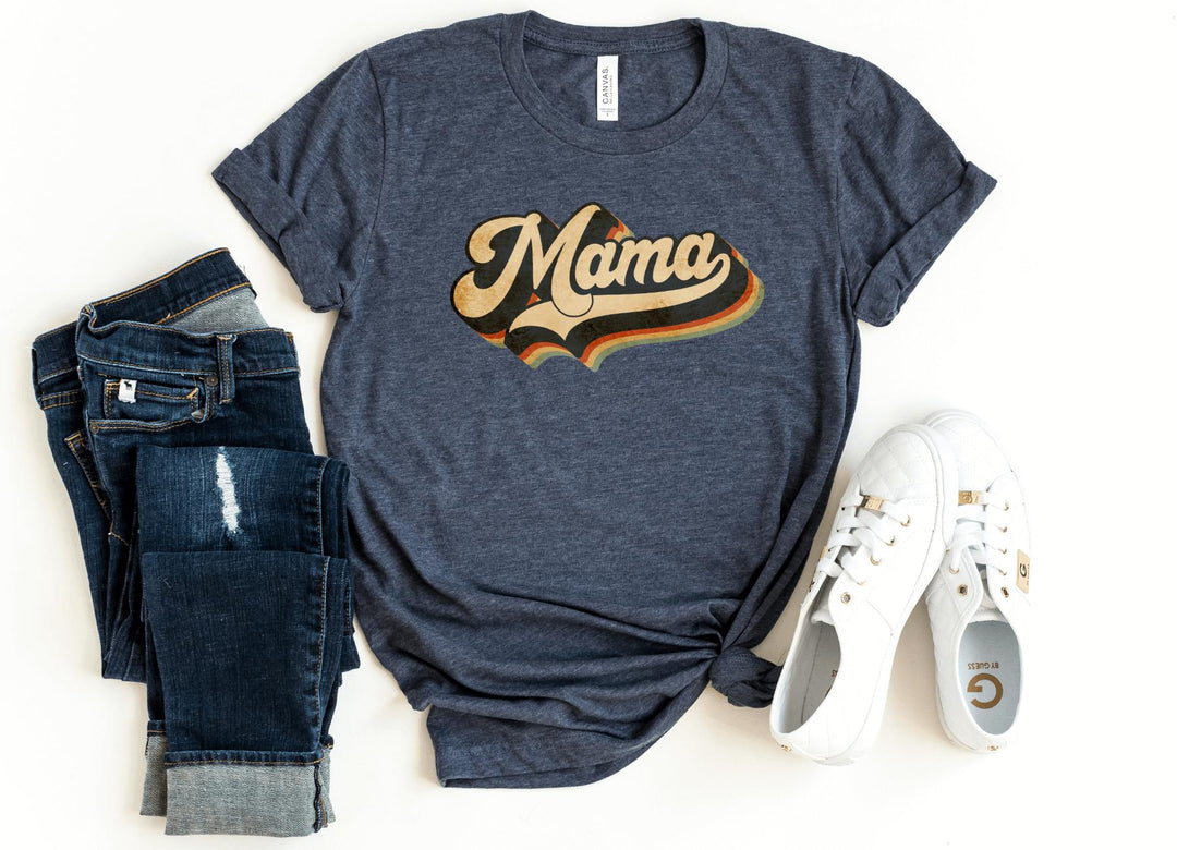 Shirts & Tops-Vintage Mama T-Shirt-S-Heather Navy-Jack N Roy