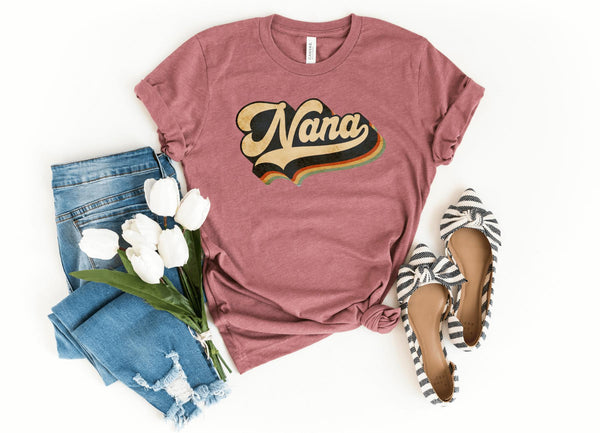 T-Shirt-Vintage Nana T-Shirt-S-Heather Mauve-Jack N Roy