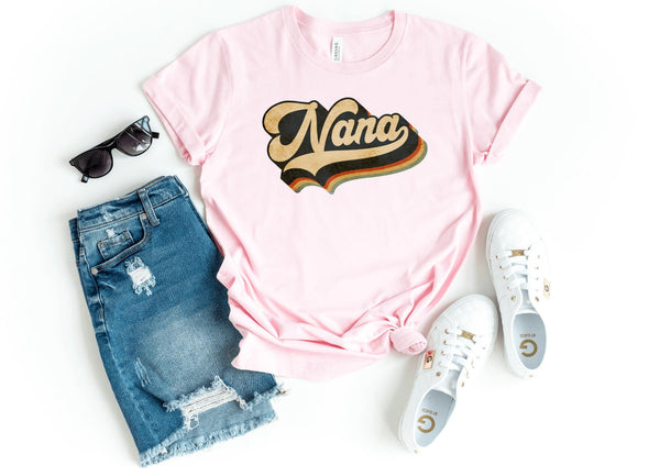 T-Shirt-Vintage Nana T-Shirt-S-Pink-Jack N Roy