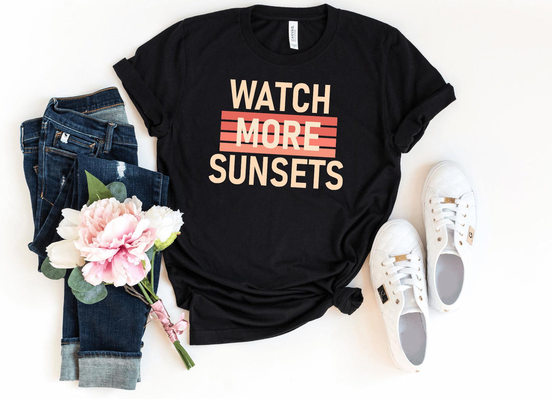 Shirts & Tops-Watch More Sunsets T-Shirt-S-Black-Jack N Roy
