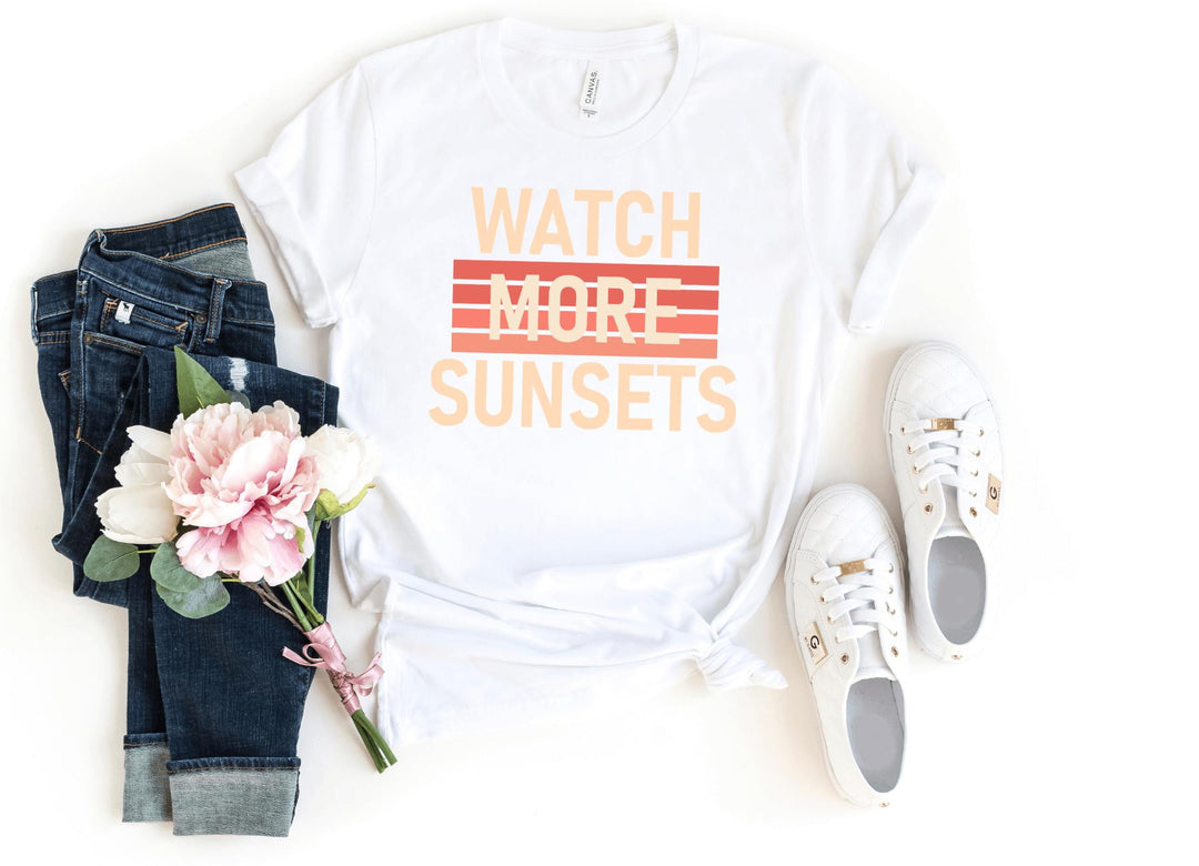 Shirts & Tops-Watch More Sunsets T-Shirt-S-White-Jack N Roy