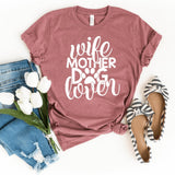 T-Shirt-Wife Mother Dog lover T-Shirt-S-Heather Mauve-Jack N Roy