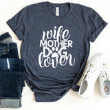T-Shirt-Wife Mother Dog lover T-Shirt-S-Heather Navy-Jack N Roy