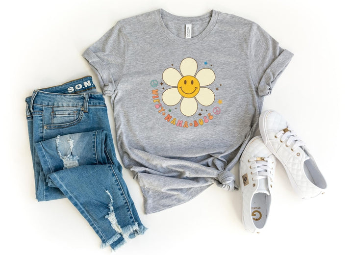 Shirts & Tops-Wifey Mama Boss T-Shirt-S-Athletic Heather-Jack N Roy