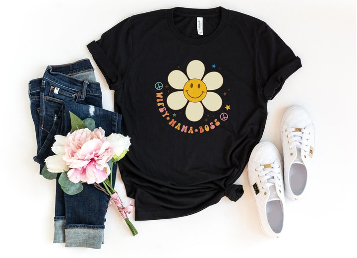 Shirts & Tops-Wifey Mama Boss T-Shirt-S-Black-Jack N Roy