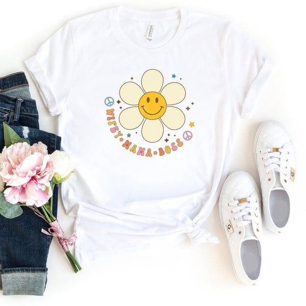 T-Shirt-Wifey Mama Boss T-Shirt-S-White-Jack N Roy