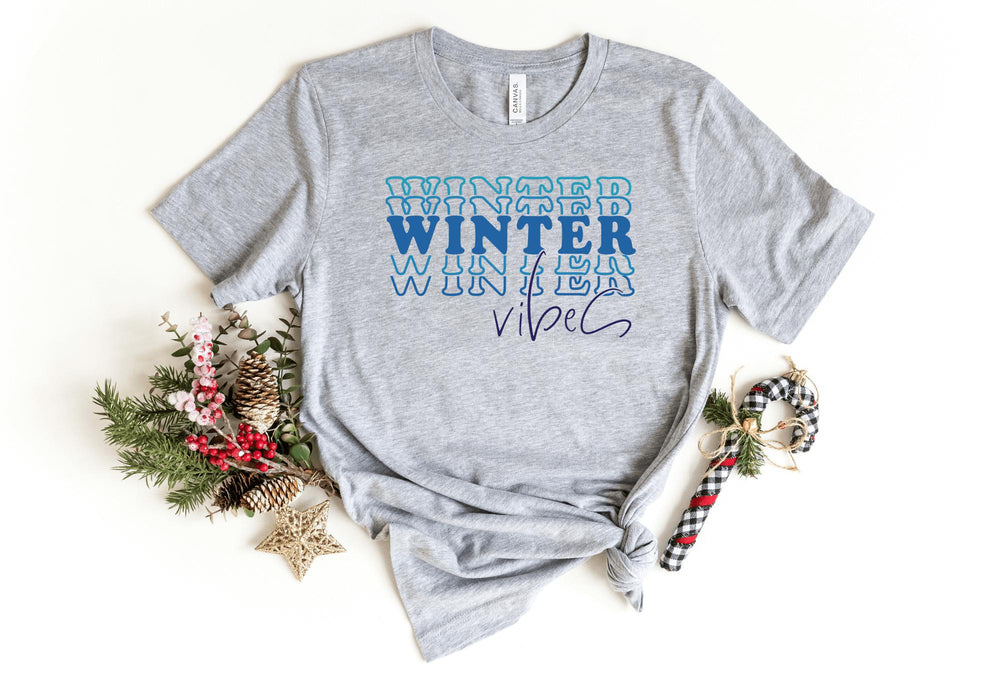 Shirts & Tops-Winter Vibes T-Shirt-S-Athletic Heather-Jack N Roy