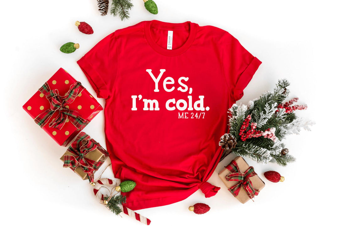 Shirts & Tops-Yes, I'm Cold T-Shirt-S-Red-Jack N Roy