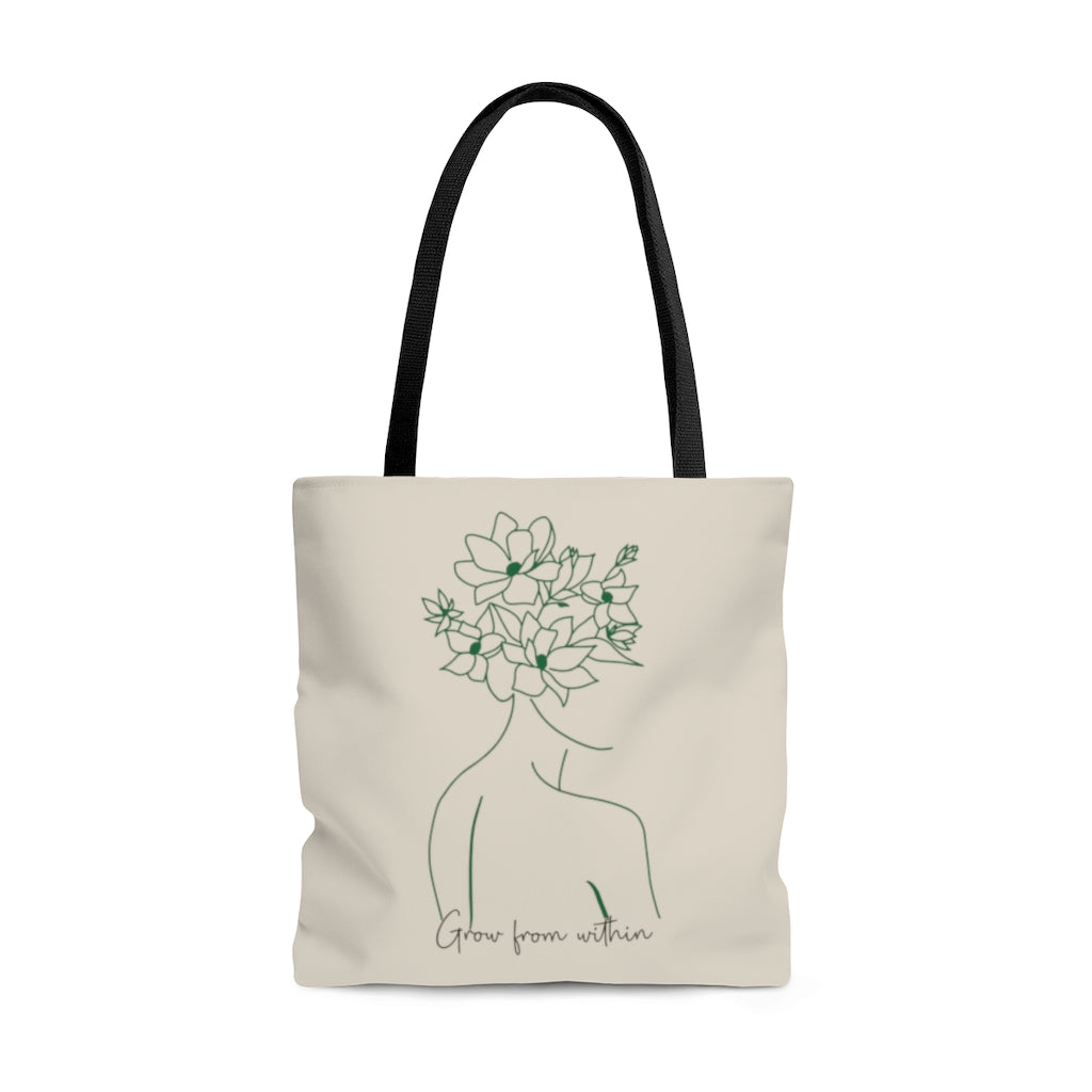 Tote Bag-Grow From Within Tote Bag-Large-Jack N Roy