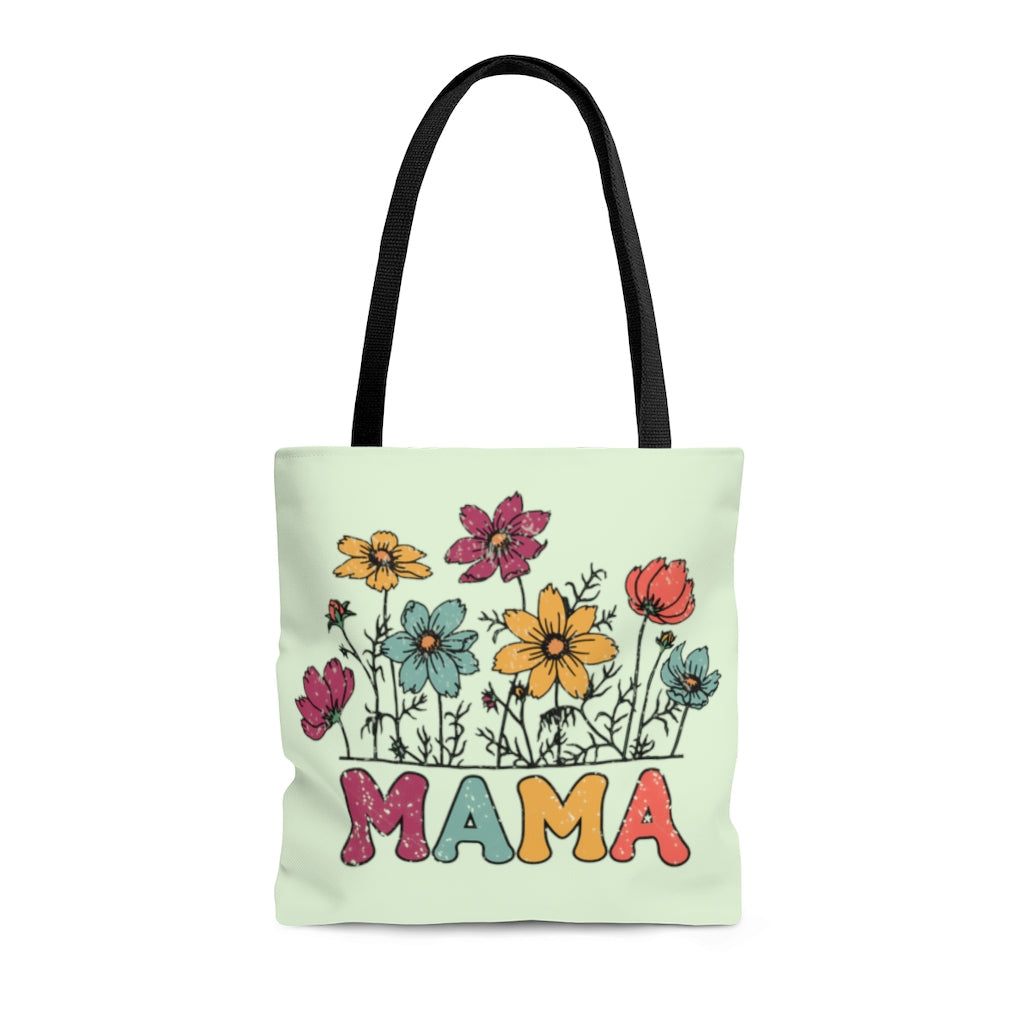 Tote Bag-Mama Flower Tote Bag-Medium-Jack N Roy