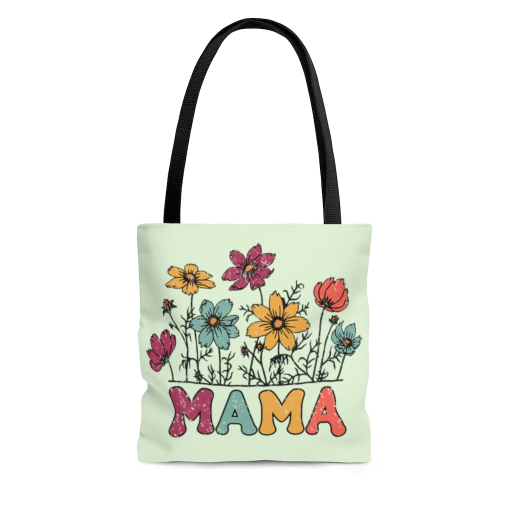 Tote Bag-Mama Flower Tote Bag-Small-Jack N Roy