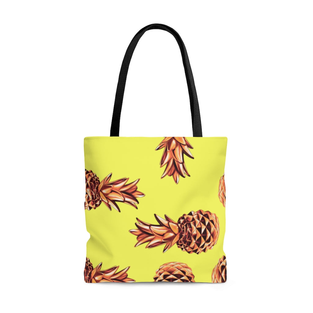Bags-Bronze Pineapples Tote Bag-Large-Printify