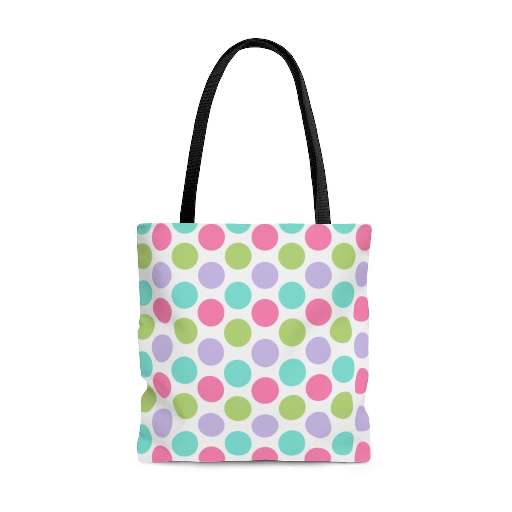 Bags-Colourful Dots Tote Bag-Large-Printify