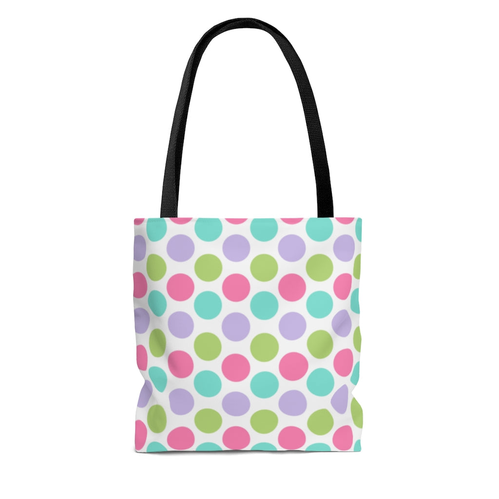 Bags-Colourful Dots Tote Bag-Printify