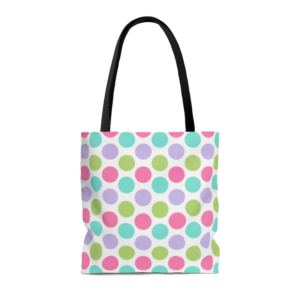 Bags-Colourful Dots Tote Bag-Printify