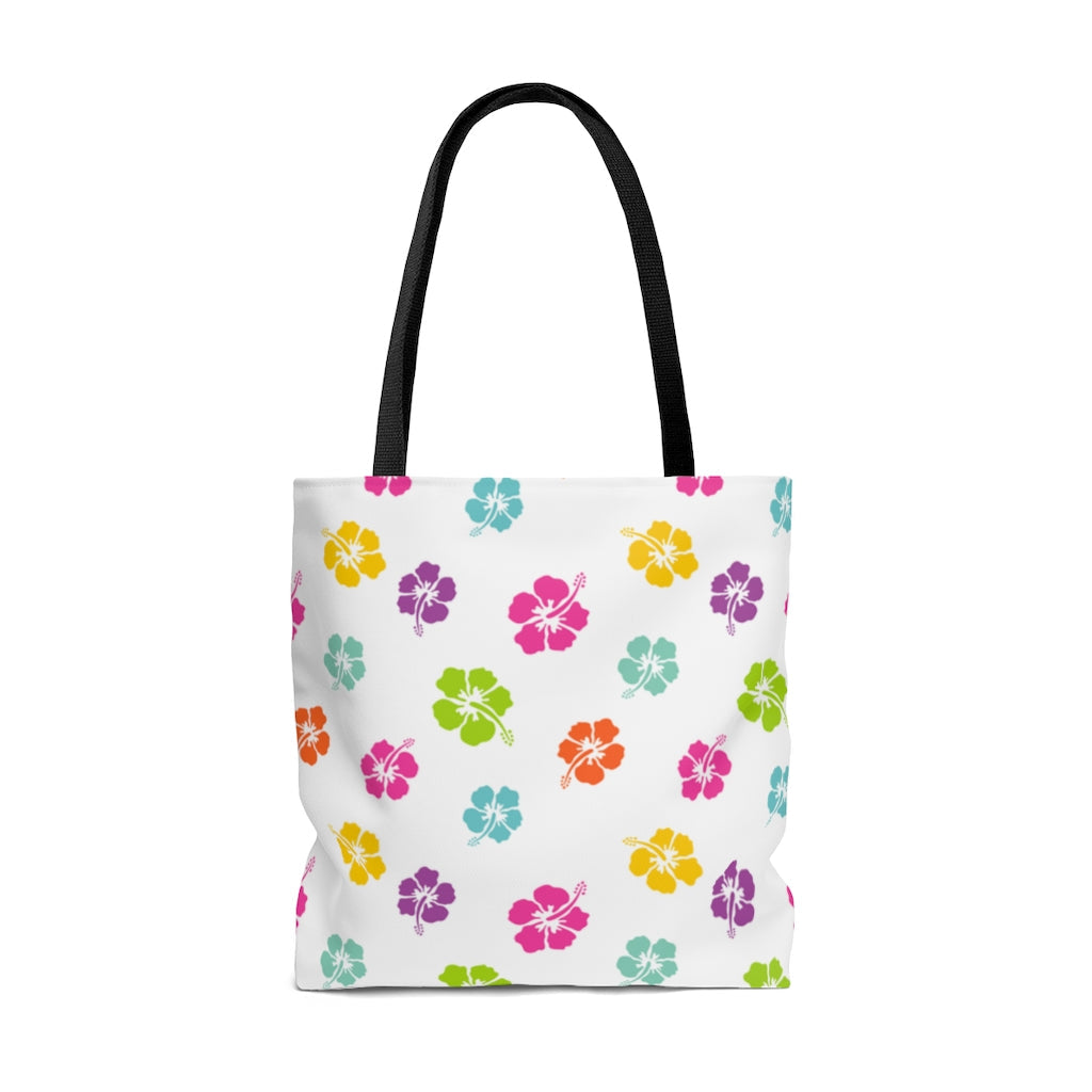 Bags-Colourful Flowers Tote Bag-Jack N Roy