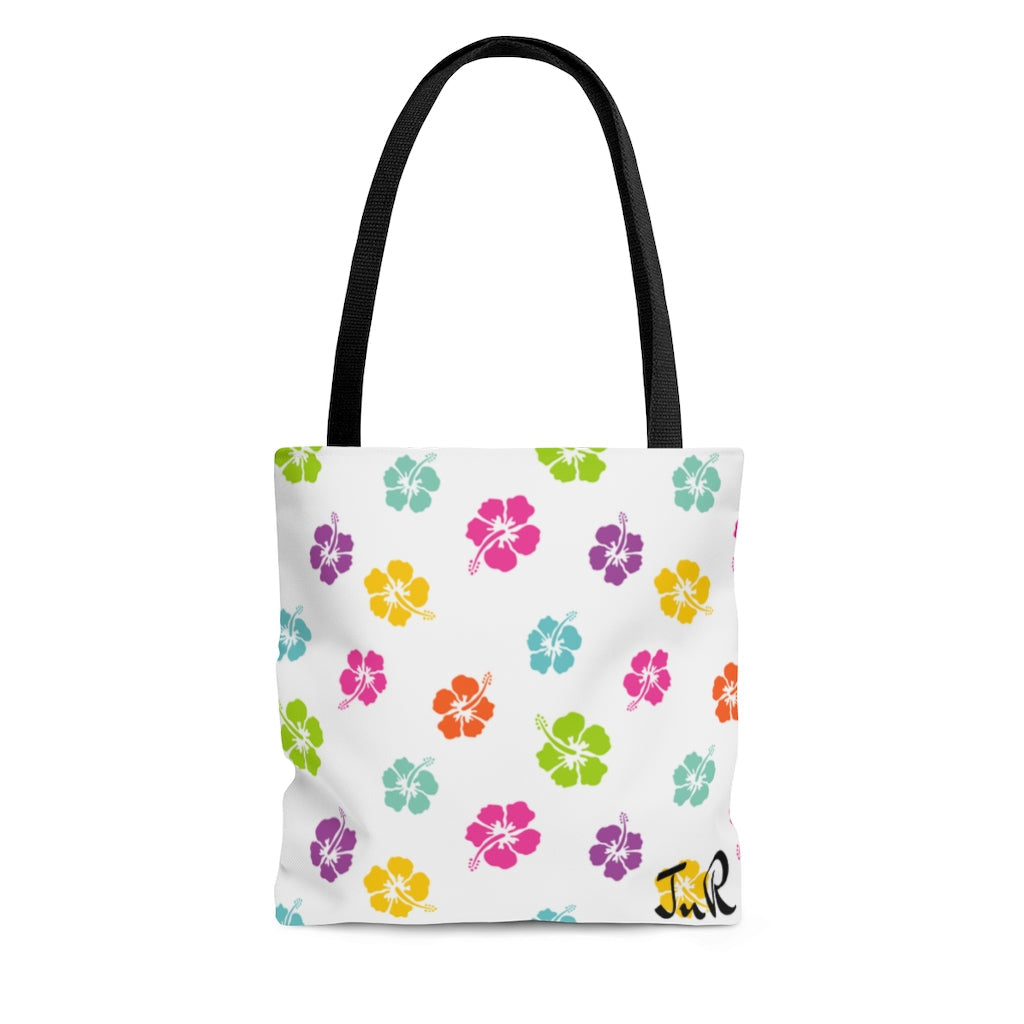 Bags-Colourful Flowers Tote Bag-Small-Jack N Roy