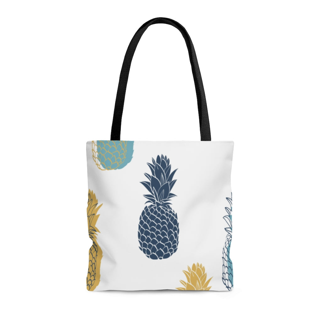 Bags-Colourful Pineapples Tote Bag-Medium-Printify