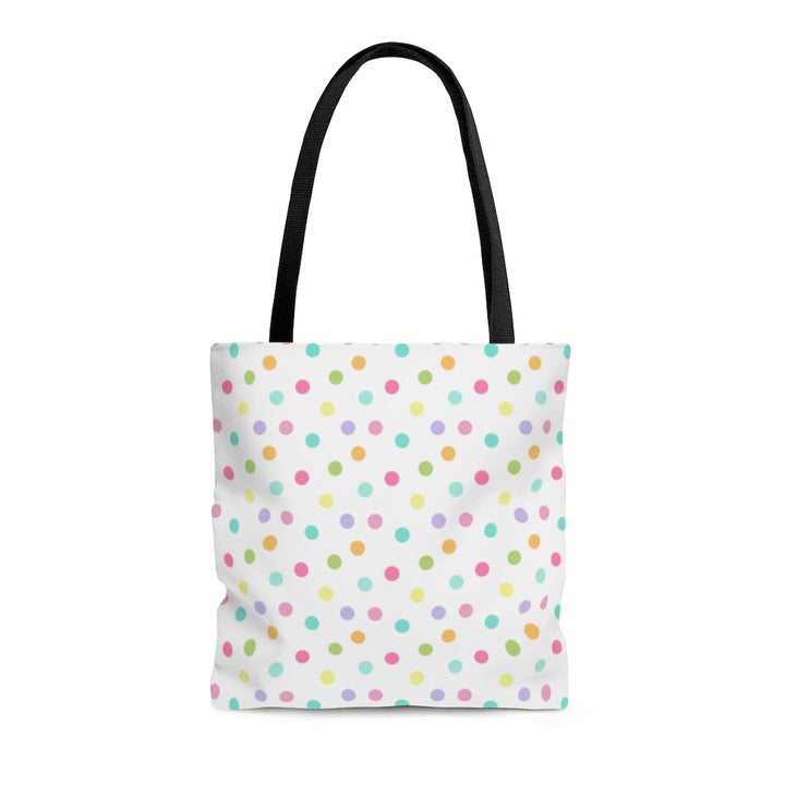 Bags-Colourful Polka Dot Tote Bag-Medium-Printify