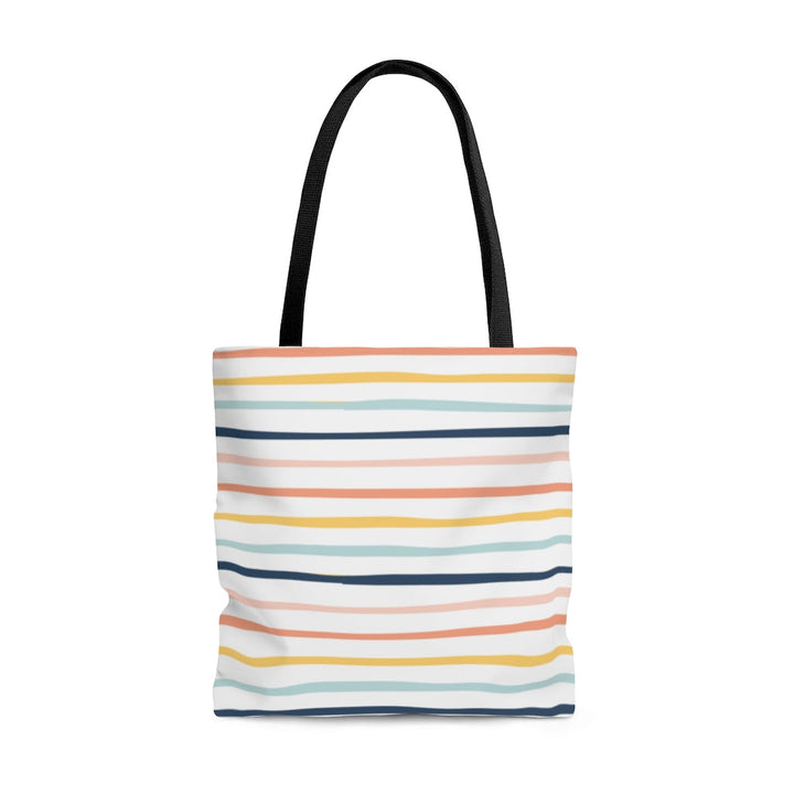 Bags-Colourful Stripes Tote Bag-Large-Printify