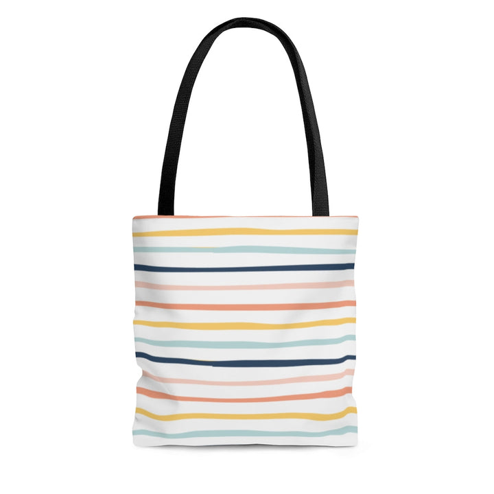 Bags-Colourful Stripes Tote Bag-Small-Printify