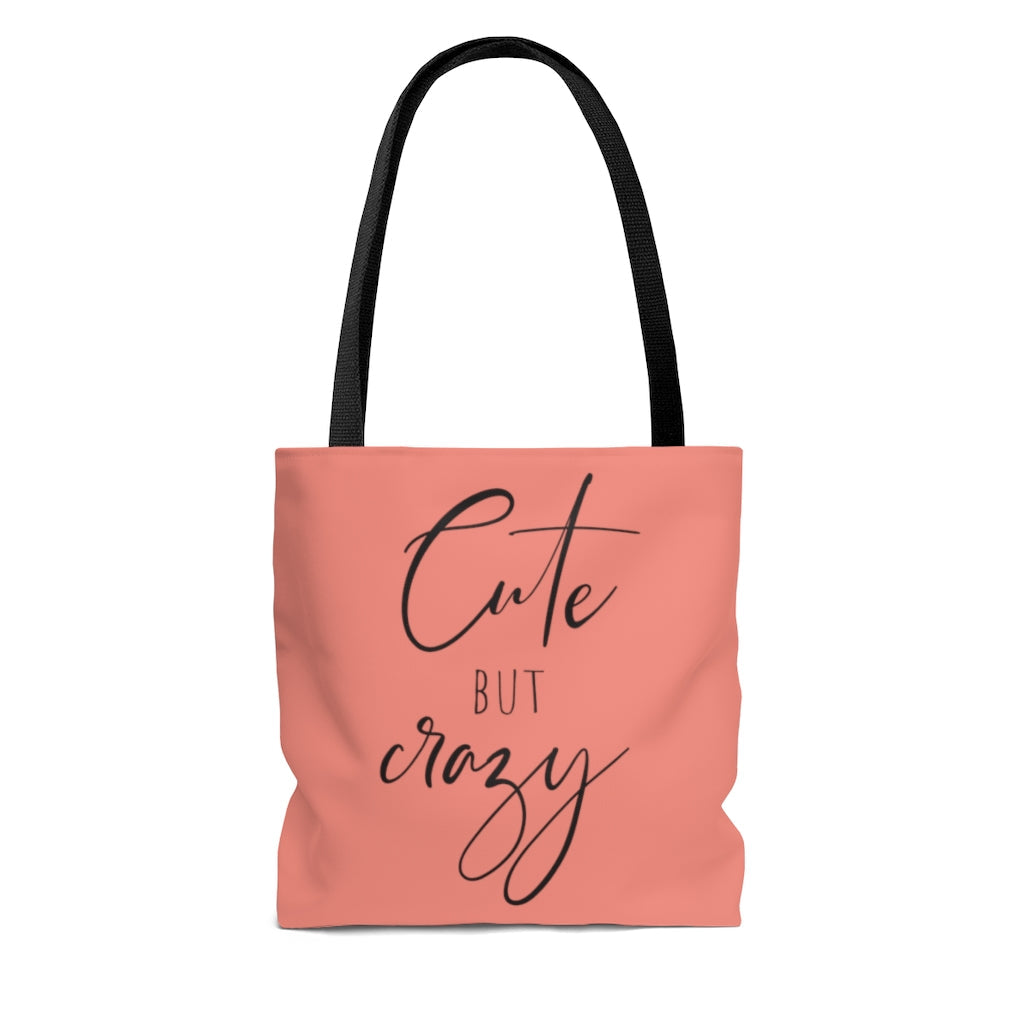 Bags-Cute But Crazy Tote Bag-Jack N Roy