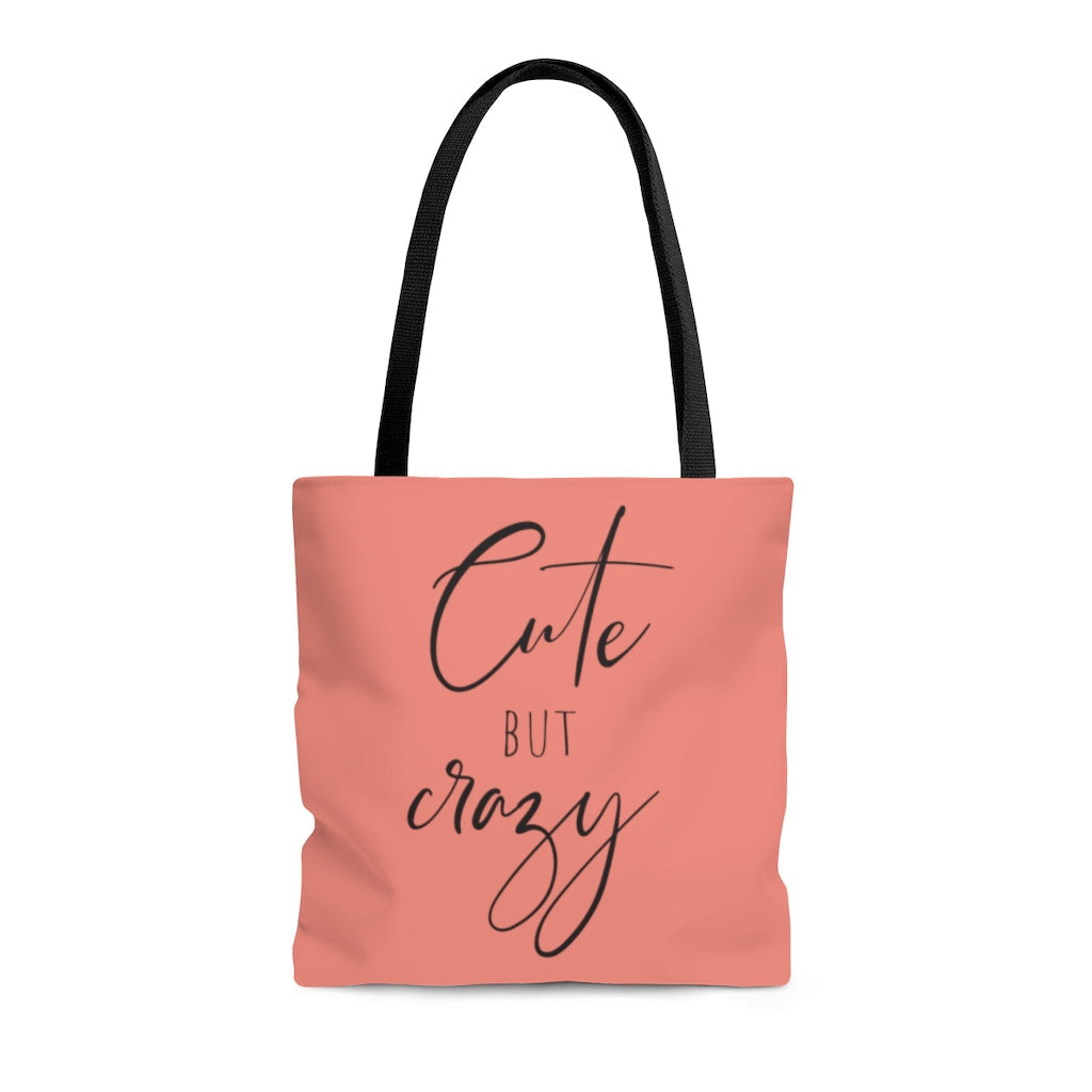 Bags-Cute But Crazy Tote Bag-Medium-Jack N Roy