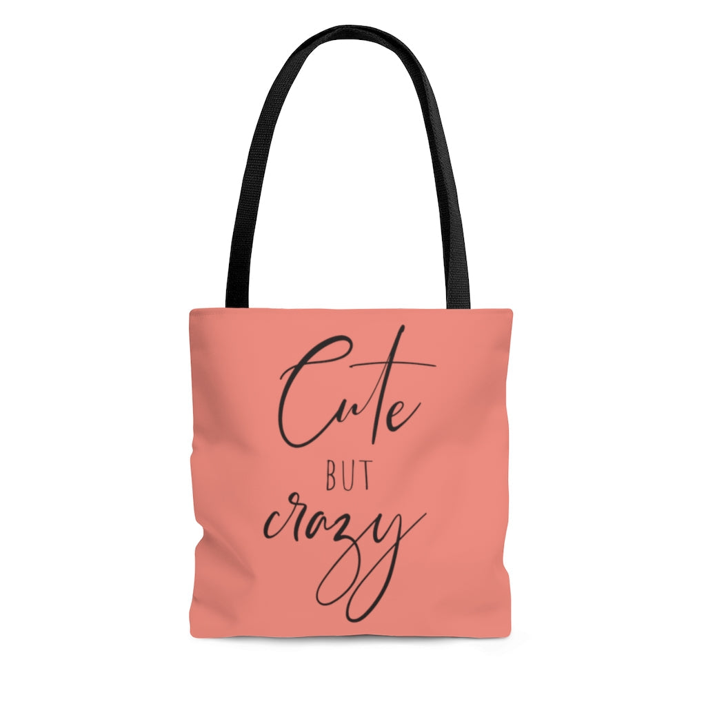 Bags-Cute But Crazy Tote Bag-Small-Jack N Roy
