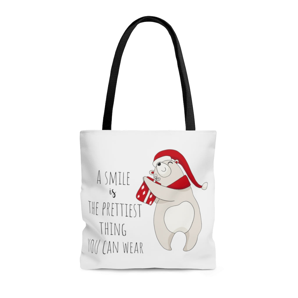 Bags-Cute Polar Bear Tote Bag-Medium-Jack N Roy