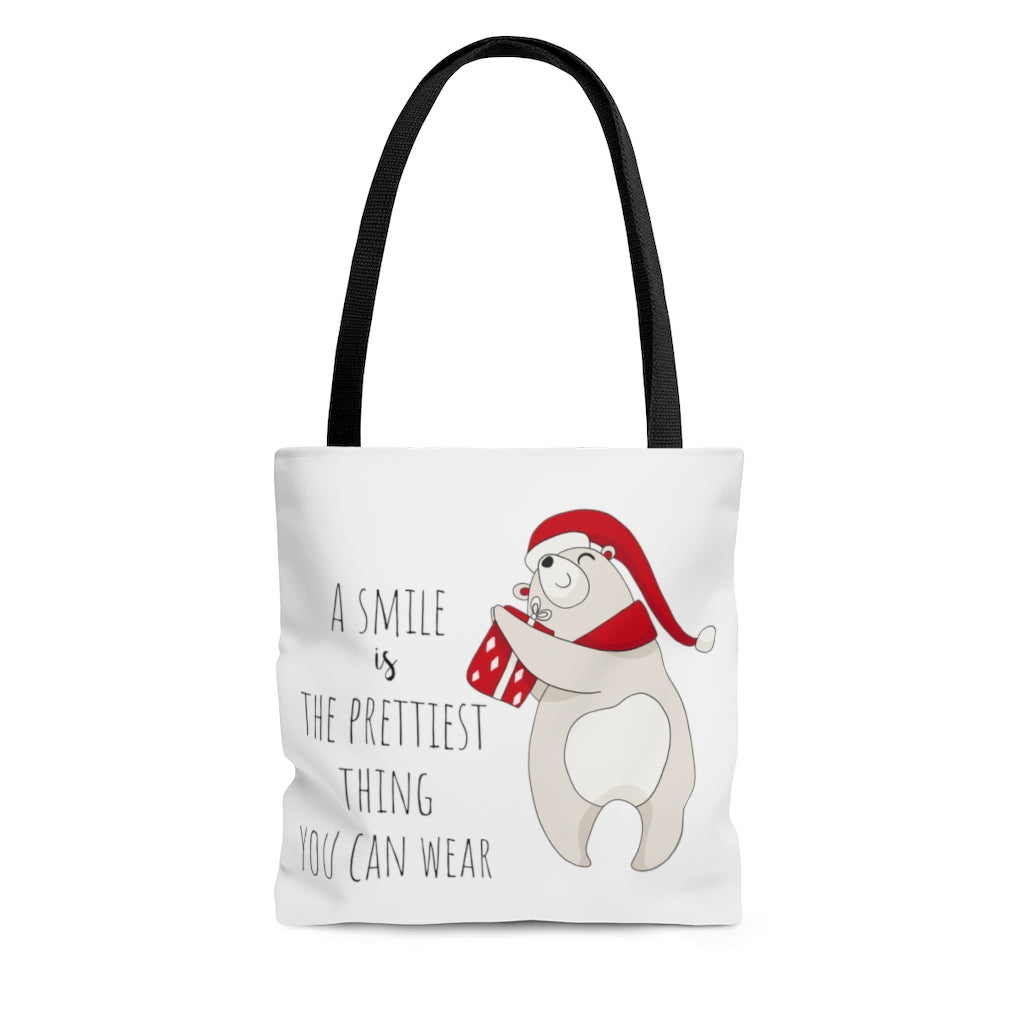 Bags-Cute Polar Bear Tote Bag-Small-Jack N Roy