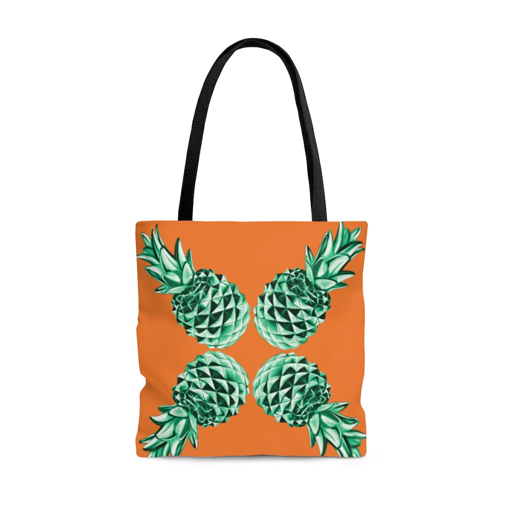 Bags-Emerald Pineapples Tote Bag-Large-Printify