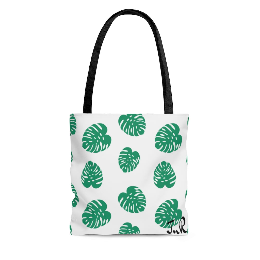 Bags-Green Leaves Tote Bag-Small-Jack N Roy