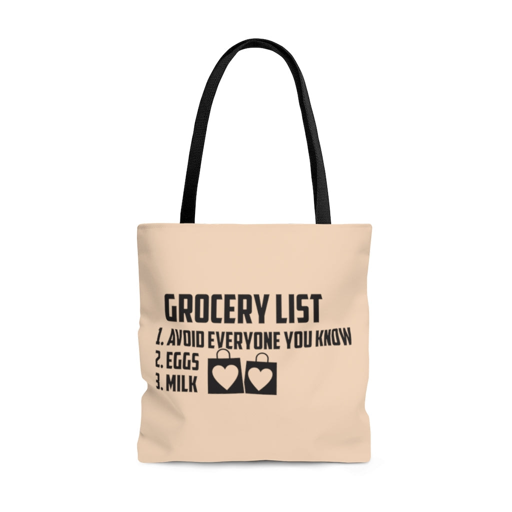 Bags-Grocery List Tote Bag-Large-Jack N Roy