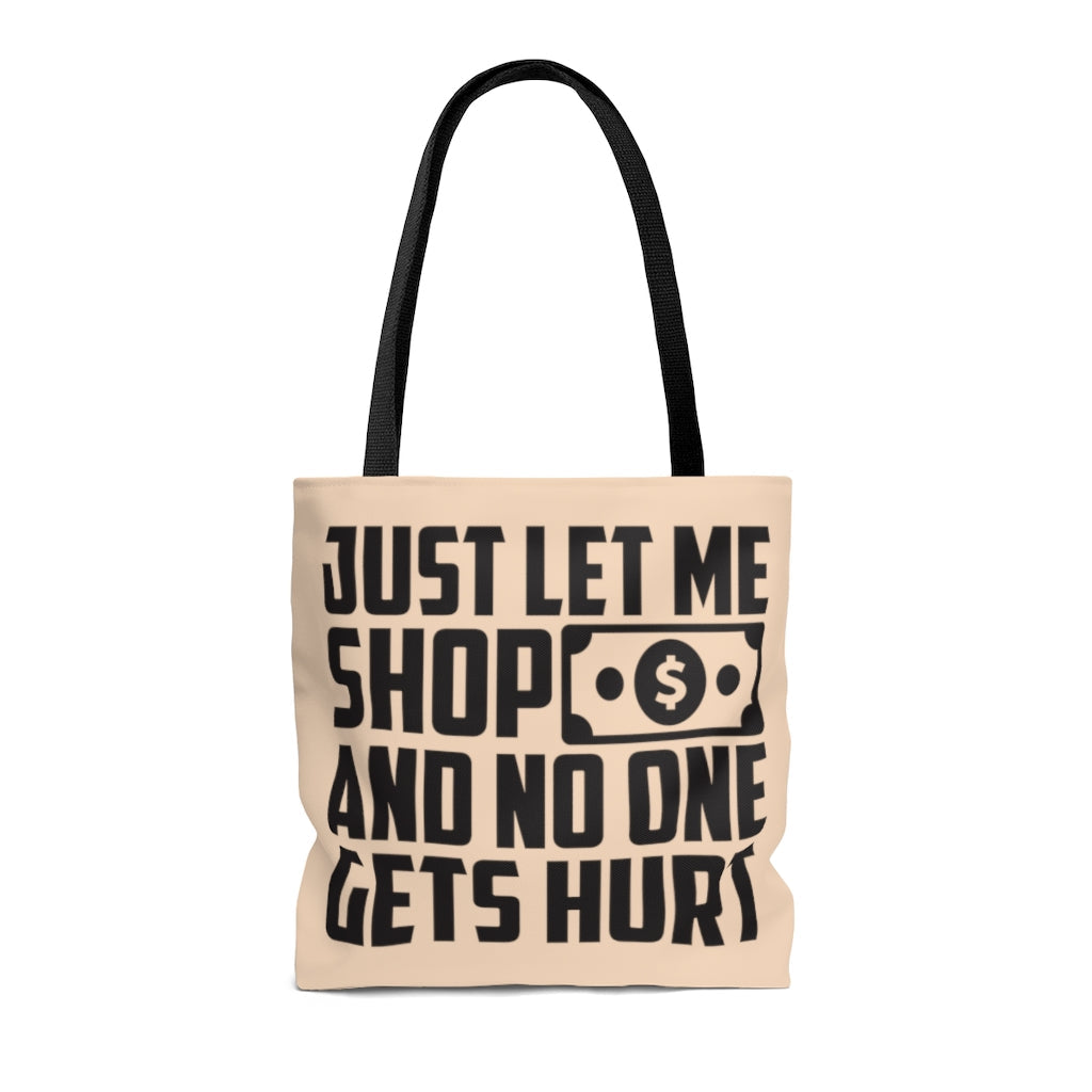 Bags-Just Let Me Shop Tote Bag-Jack N Roy