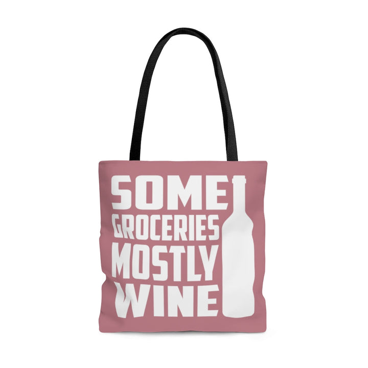 Bags-Mostly Wine Tote Bag-Large-Jack N Roy