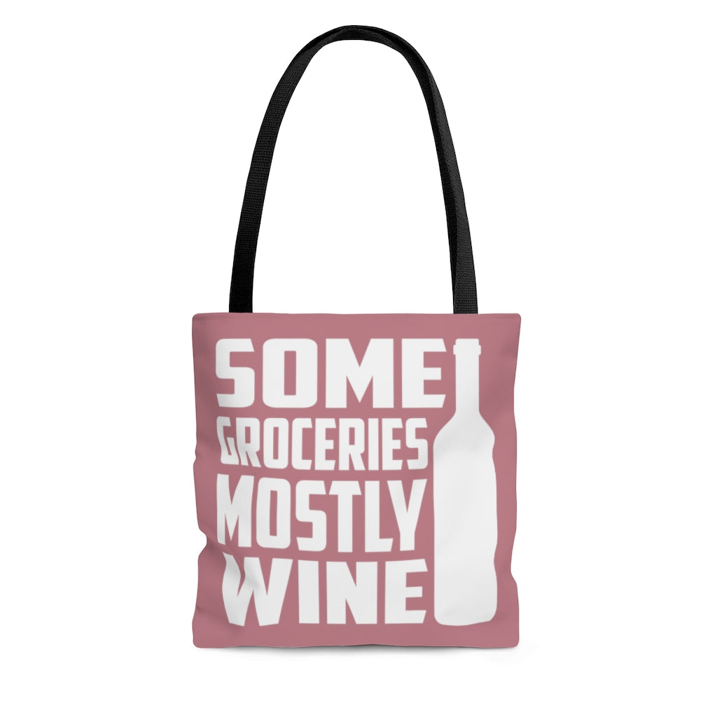Bags-Mostly Wine Tote Bag-Small-Jack N Roy