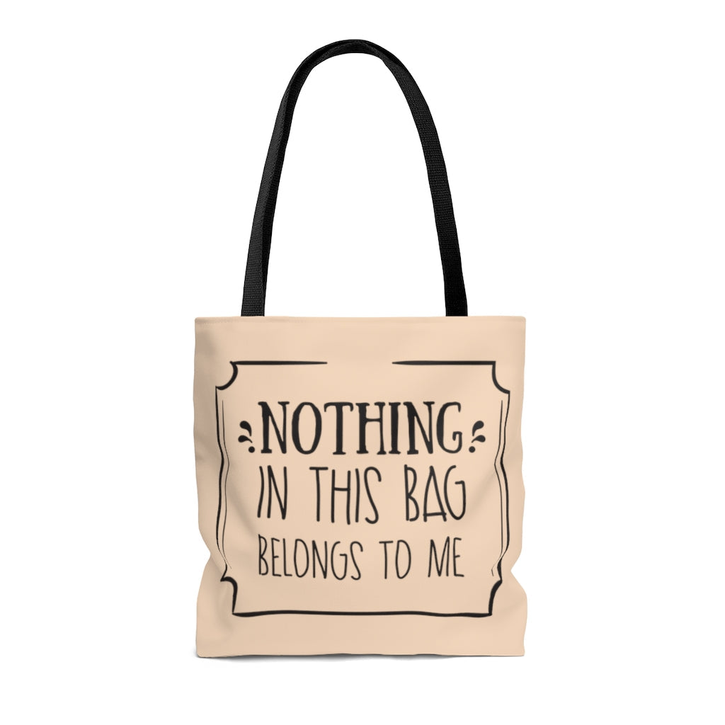 Bags-Nothing In This Bag Tote Bag-Jack N Roy