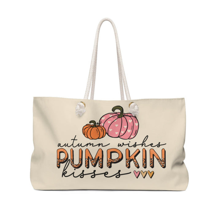 Bags-Pumpkin Kisses Weekender Bag-24" × 13"-Jack N Roy