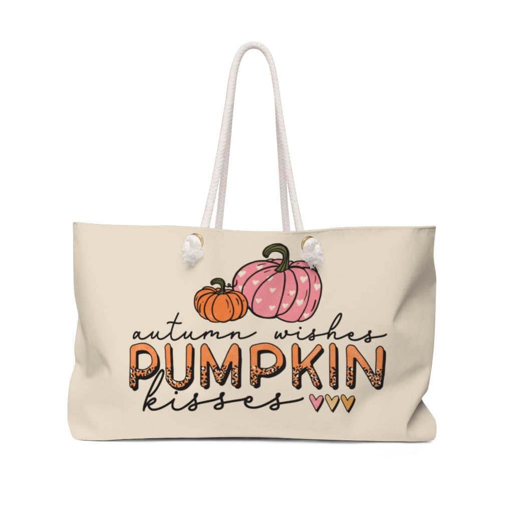 Bags-Pumpkin Kisses Weekender Bag-24" × 13"-Jack N Roy