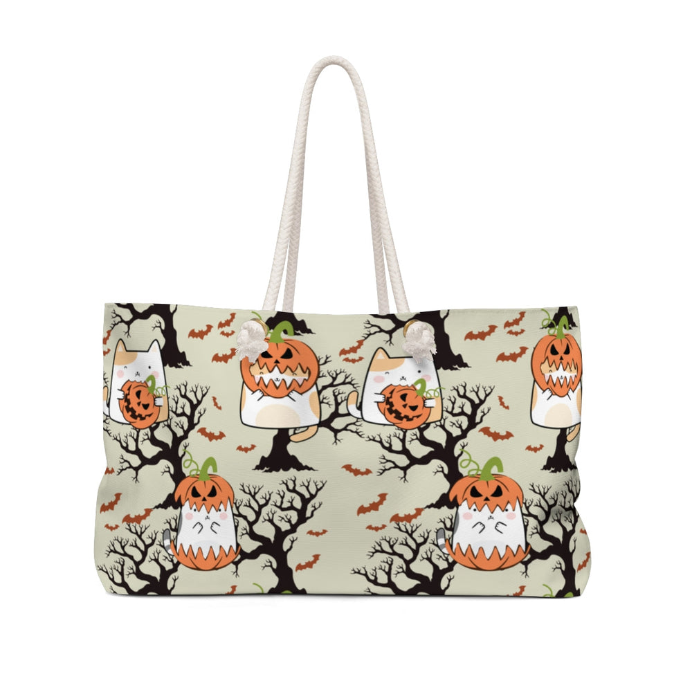 Bags-Scary Pumpkins Weekender Bag-24" × 13"-Jack N Roy