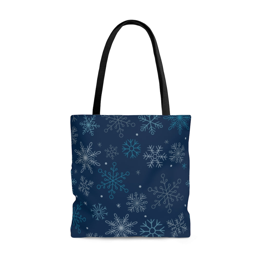 Bags-SnowFlakes Tote Bag-Large-Jack N Roy