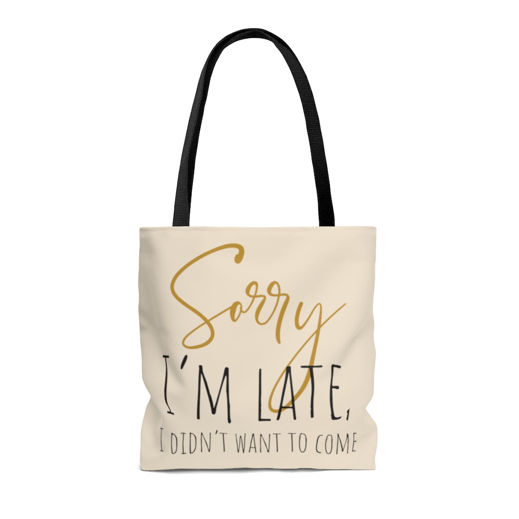 Bags-Sorry I'm Late Tote Bag-Jack N Roy