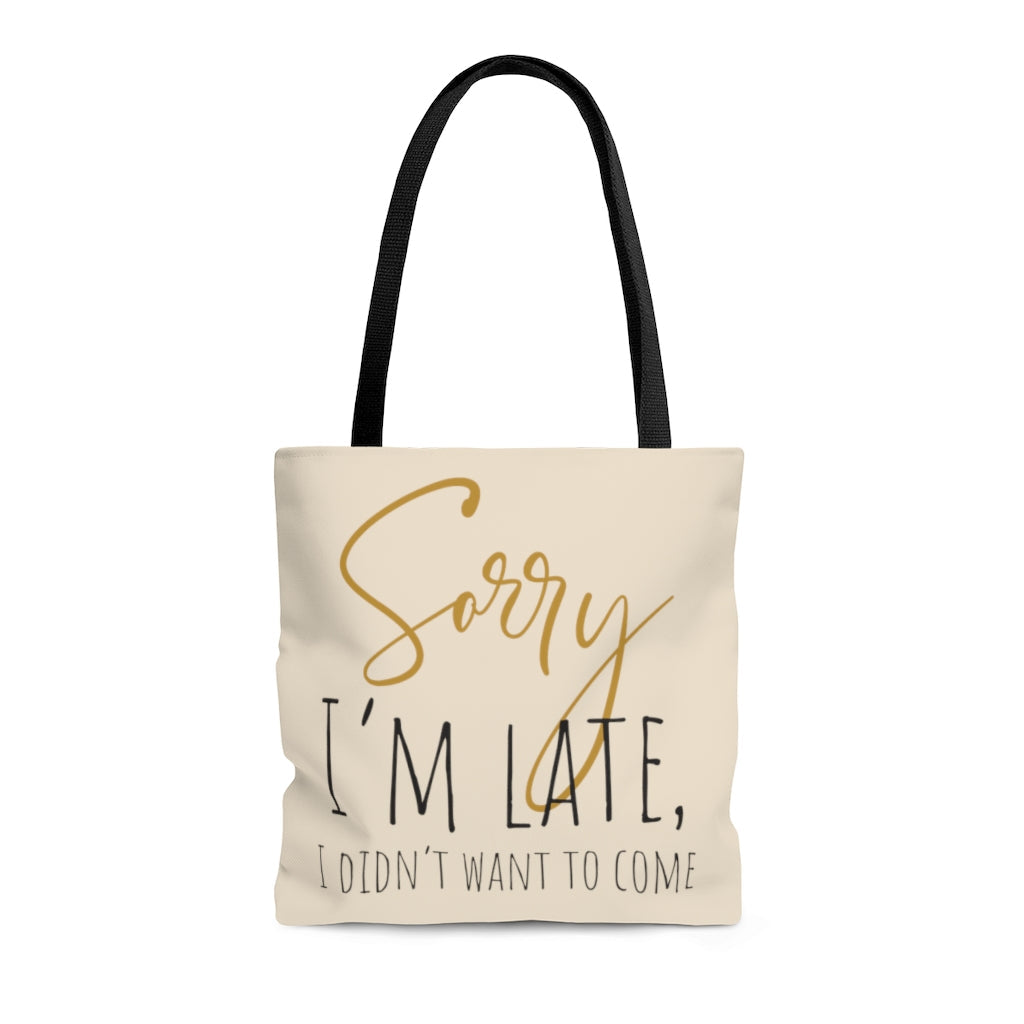 Bags-Sorry I'm Late Tote Bag-Medium-Jack N Roy