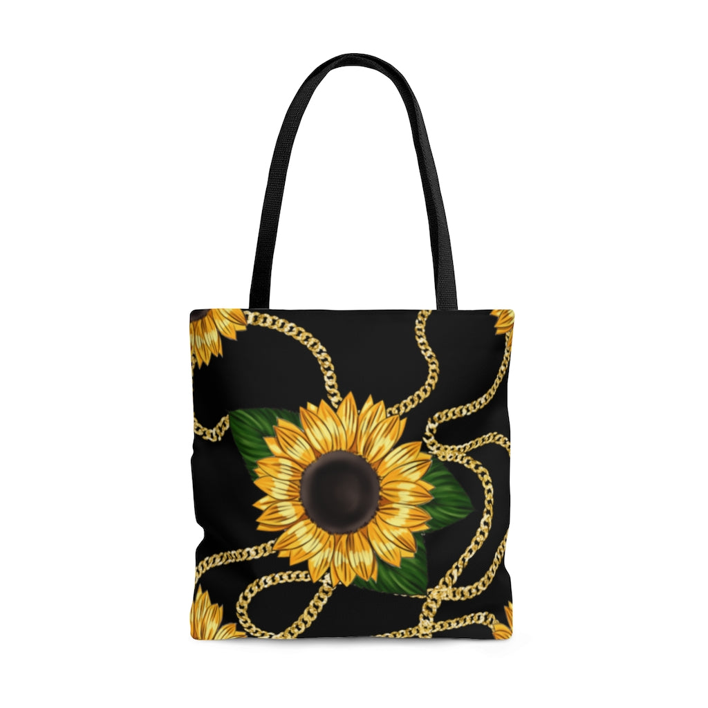 Bags-Sunflower Tote Bag-Large-Printify