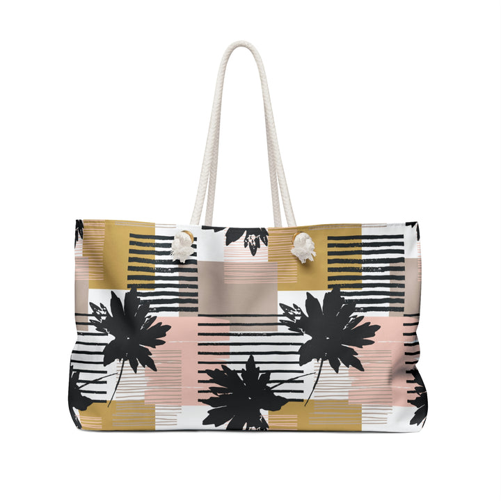 Bags-Abstract Leaves Weekender Bag-24" × 13"-Printify