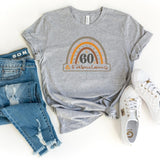T-Shirt-60 & Fabulous Rainbow T-Shirt-S-Athletic Heather-Jack N Roy