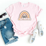 T-Shirt-60 & Fabulous Rainbow T-Shirt-S-Pink-Jack N Roy