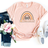T-Shirt-80 & Fabulous Rainbow T-Shirt-S-Heather Peach-Jack N Roy